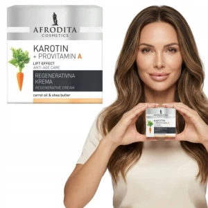 Krem regenerujący do twarzy suchej skóry Anti wrinkle Afrodita Karotin 50ml