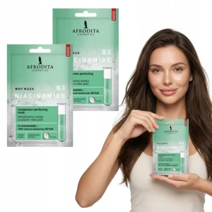 Maseczka do twarzy Maska z niacynamidem regenerująca Afrodita 2x6ml