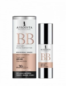 Afrodita Cosmetics krem przeciwzmarszczkowy BB z filtrem SPF20 UVA+UVB