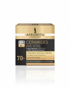 Afrodita Cosmetics krem do twarzy dla skóry dojrzałej dzień/noc ceramidy+70