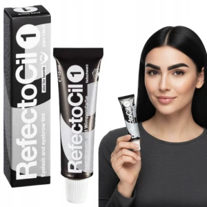 Żelowa henna do brwi i rzęs RefectoCil 1 pure black 15 ml czarna