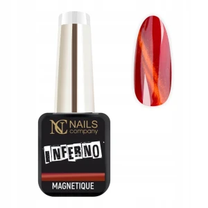 Nails Company czerwony magnetyczny lakier hybrydowy Inferno