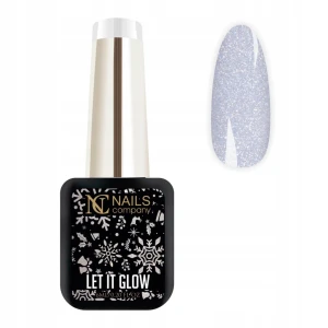 Nails Company srebrny lakier hybrydowy Let It Glow 6ml