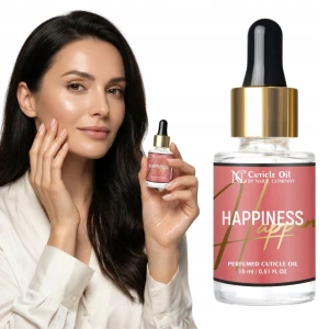 Oliwka do skórek paznokci Nails Company perfumowana z pipetą 15ml Happiness