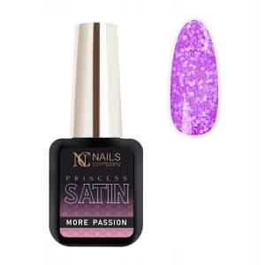 Nails Company fioletowy lakier hybrydowy More Passion Princess Satin 6ml