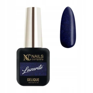 Nails Company granatowy lakier hybrydowy z drobinkami Lazurite 6ml