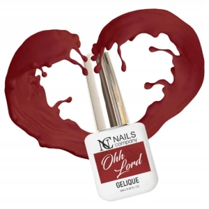 Nails Company bordowy lakier hybrydowy Ohh Lord 6ml