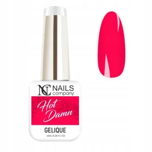 Nails Company różowy neonowy lakier hybrydowy Hot Damn 6ml