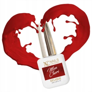 Nails Company czerwony lakier hybrydowy Mon Cheri 6ml