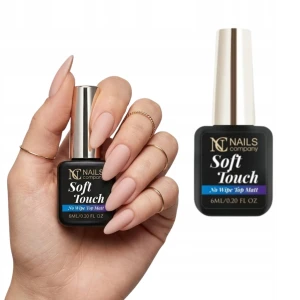 Matowy top hybrydowy bez przemywania bezbarwny Nails Company SOFT TOUCH 6ml