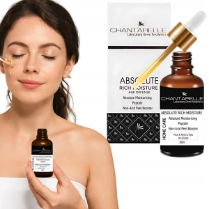 Serum z PEPTYDAMI do twarzy i pod oczy Chantarelle Absolute peelingujace
