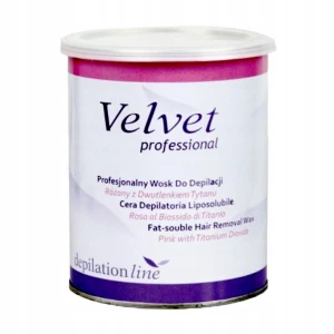 Wosk do depilacji w puszce ERBEL Velvet 800 ml różany