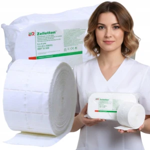 Waciki bezpyłowe do paznokci manicure 12-warstwowe Zelletten 2x500 szt