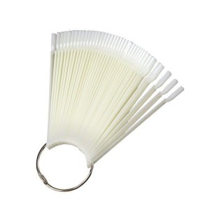 Wzornik do lakierów na kółeczku naturalny 50 szt