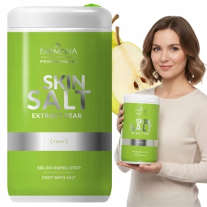 Odświeżająca sól do kąpieli stóp ekstrakt z gruszki Farmona Skin Salt 1250g