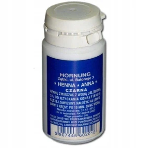 Henna do brwi proszkowa czarna ANNA Hornung 20g