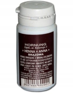 Henna proszkowa brązowa ANNA Hornung do brwi 50g