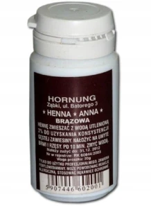 Henna proszkowa ANNA Hornung brązowa 20g