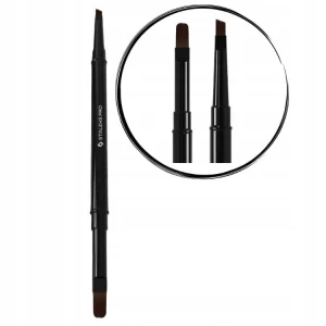 Pędzelek do żelu Dwustronny PROSTY/ŚCIĘTY 11mm / 7mm STALEKS NBE-06/10