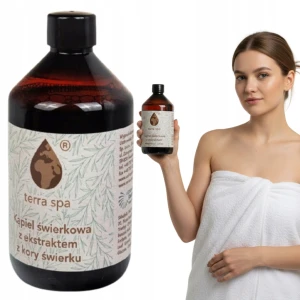 Kojący płyn do kąpieli odprężający Terra Spa kąpiel świerkowa 500ml